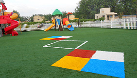 School playground artificial turf